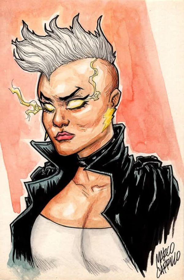 Image for Storm Watercolor bust sketch