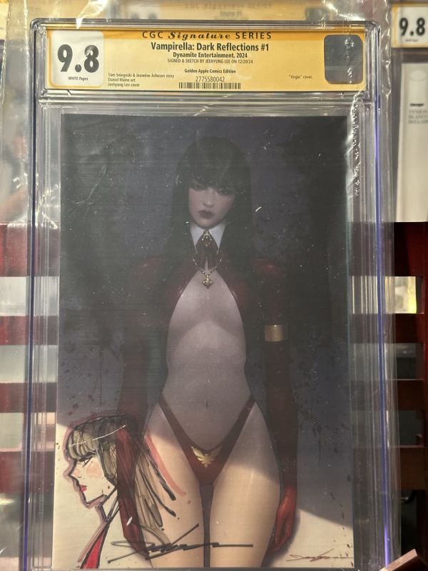 Image for Vampirella: Dark Reflections #1  Jeehyung Lee Exclusive Virgin **Signed and Remarked CGC SS 9.8**