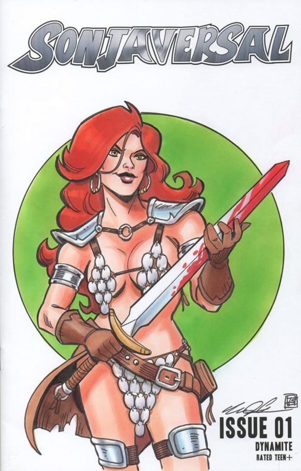 Image for Red Sonja sketch cover by Tim Shinn