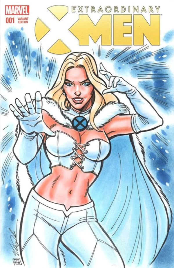 Image for Emma Frost sketch cover by Tim Shinn