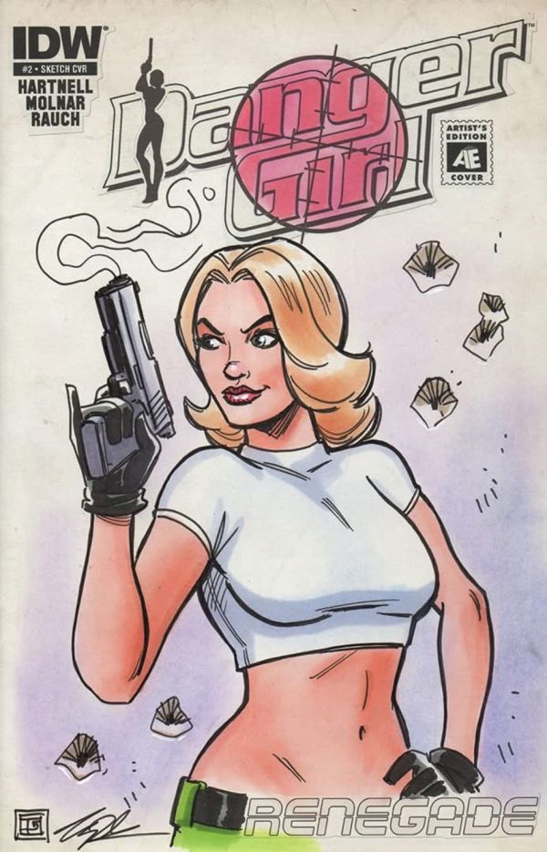 Image for Danger Girl sketch cover by Tim Shinn