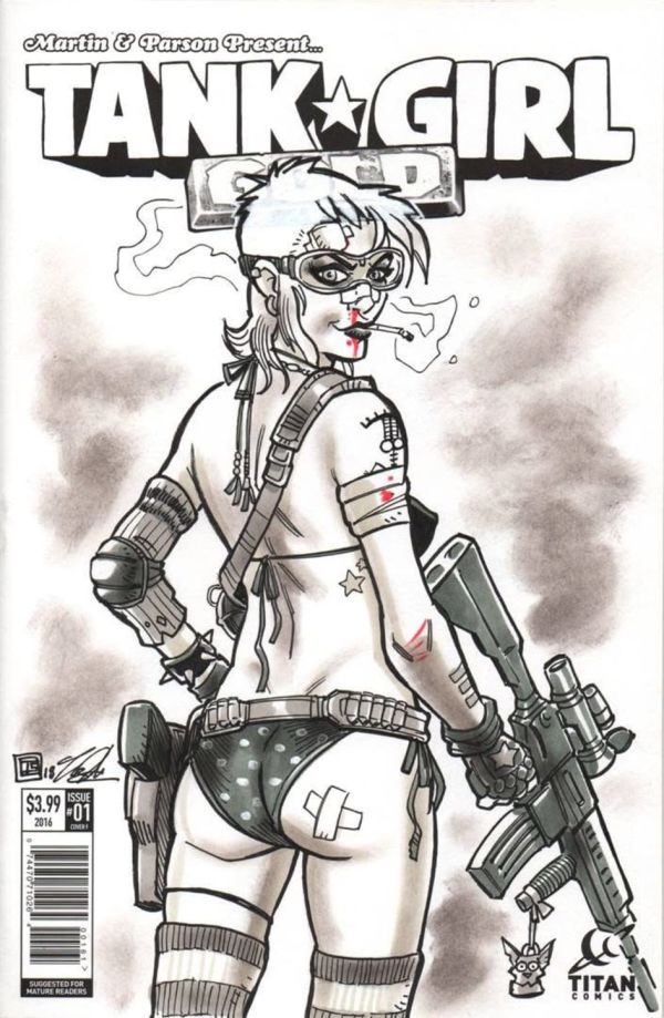 Image for Tank Girl sketch cover by Tim Shinn