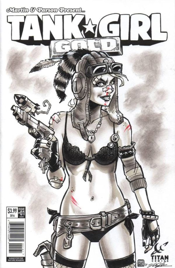Image for Tank Girl sketch cover by Tim Shinn