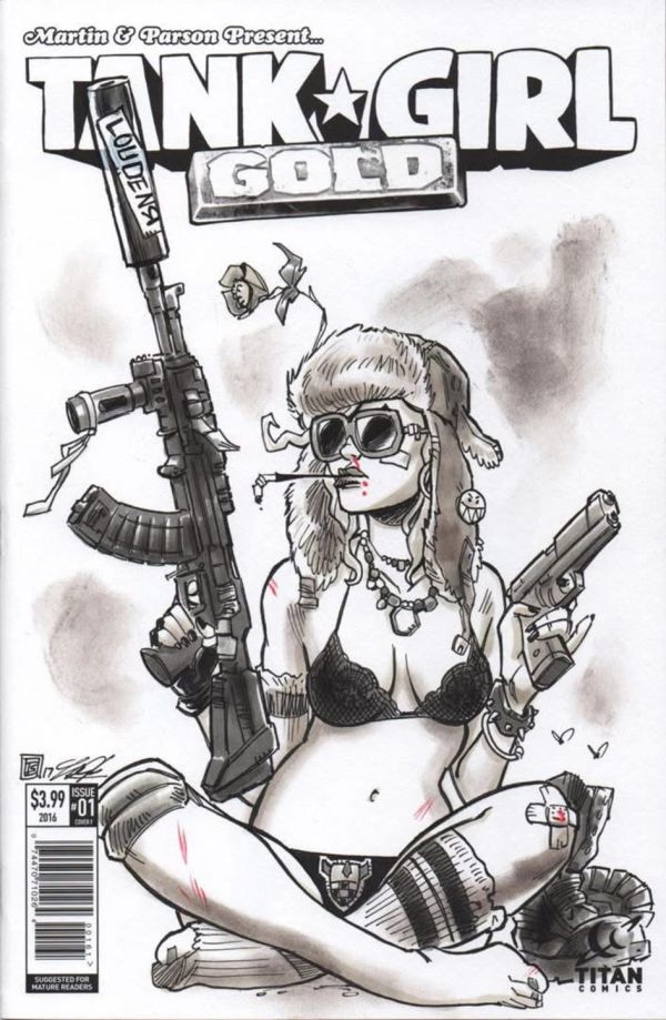 Image for Tank Girl sketch cover by Tim Shinn