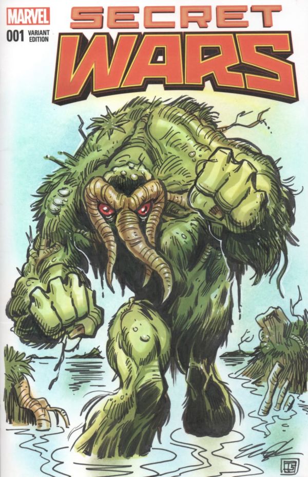 Image for Man-Thing sketch cover by Tim Shinn