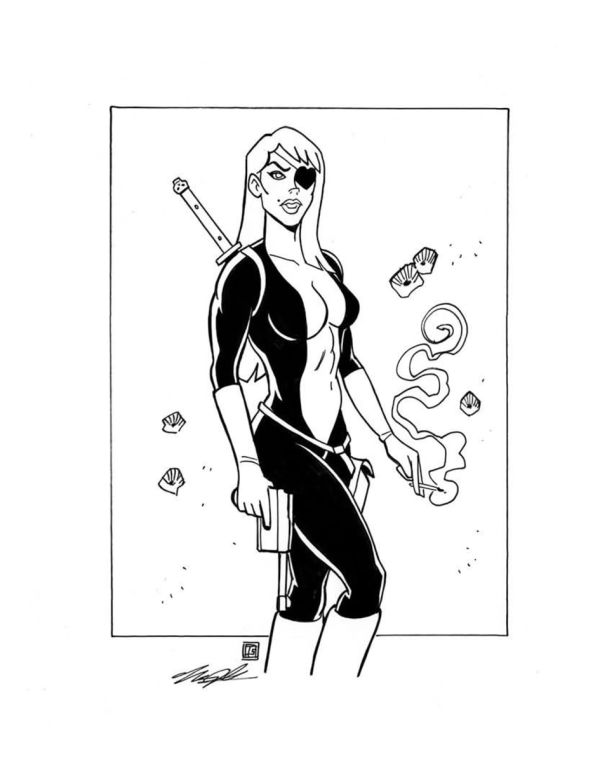 Image for Venture Bros Brothers Molotov Cocktease ink drawing by Tim Shinn