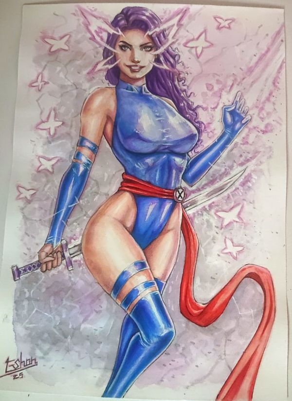 Image for Original Psylocke Art size 9x12
