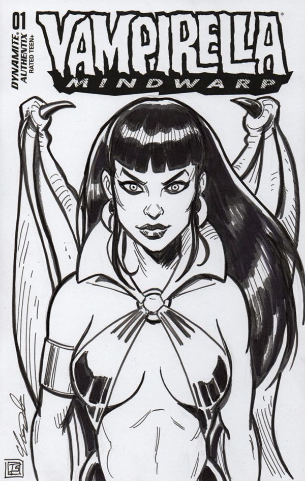 Image for Vampirella sketch cover by Tim Shinn