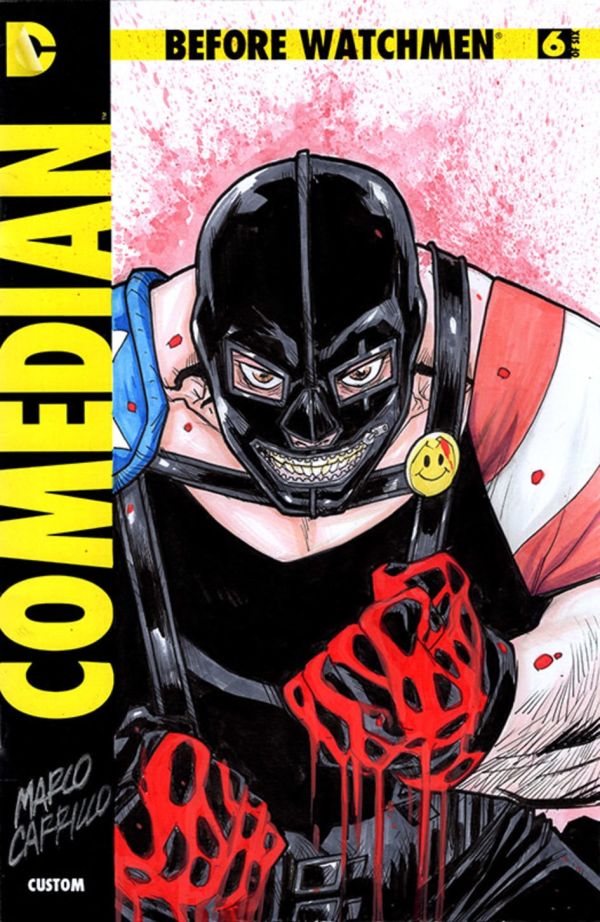 Image for Comedian, custom, watchmen, sketchcover,