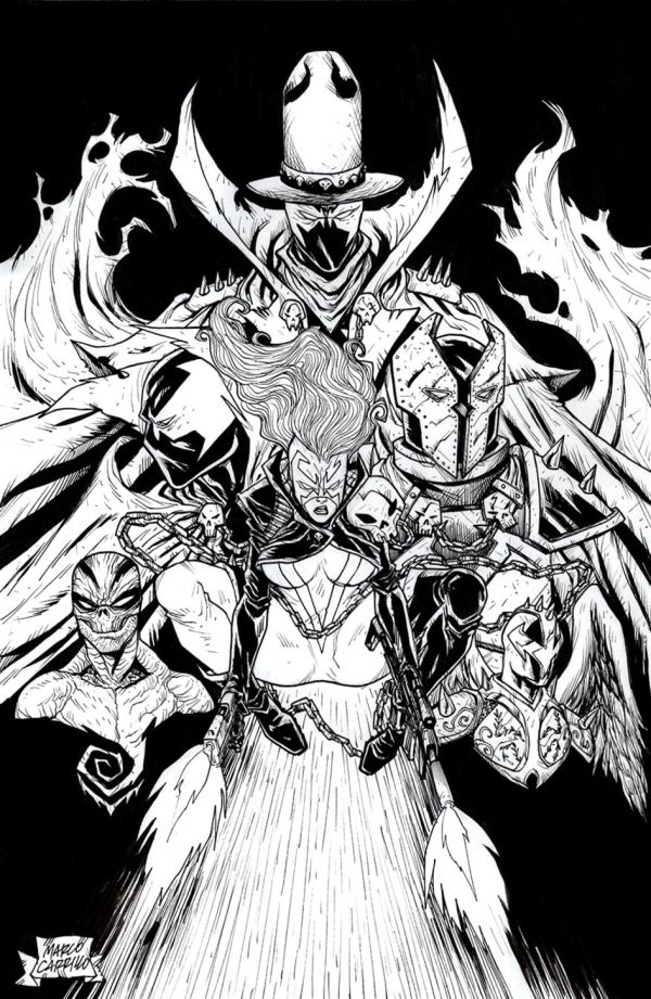 Image for Scorched pencil and ink 11x17 illustration