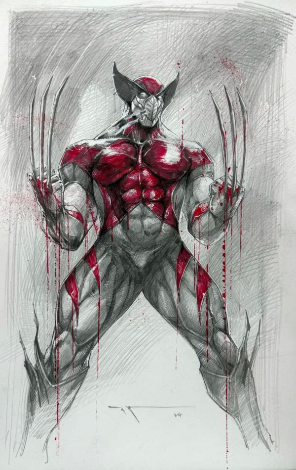 Image for Ultimate Wolverine Ivan Tao Published original art cover