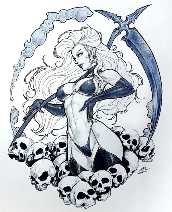 Image for Lady Death Artwork by M. R. Gunn