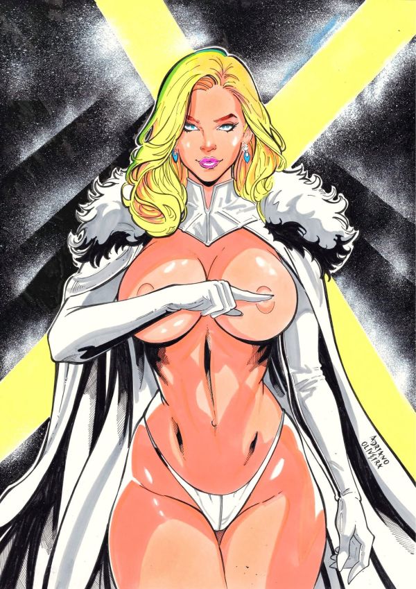 Image for Emma Frost Original Art 11x17
