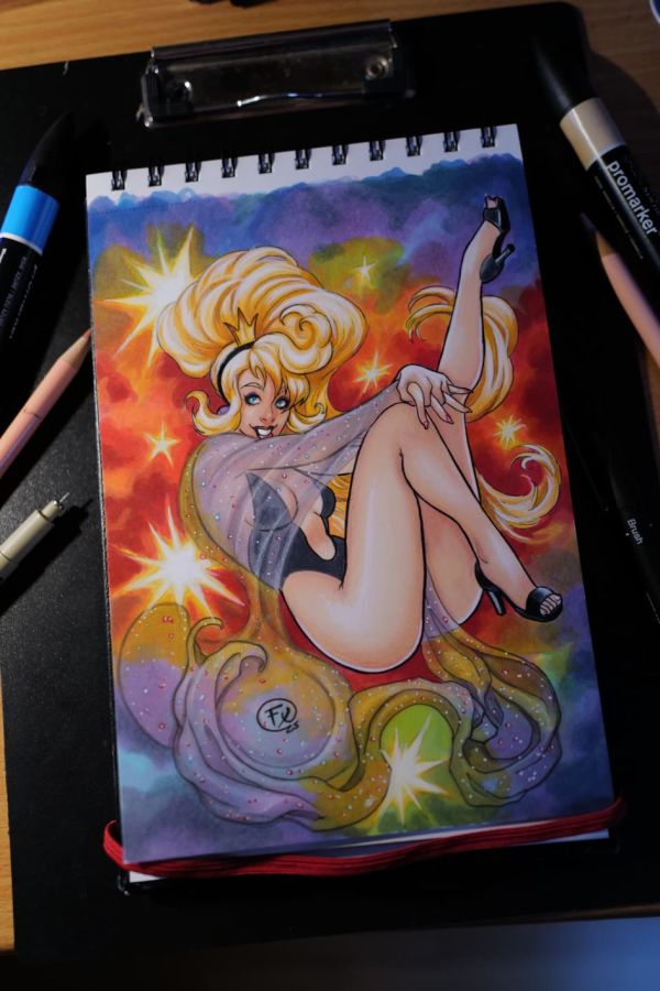Image for Dragon's Lair Princess Daphné sketch