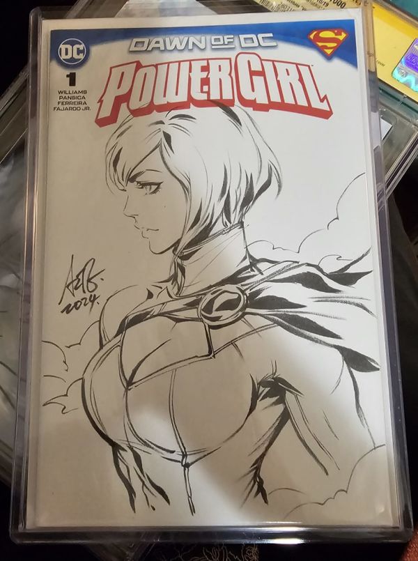 Image for Power Girl Sketch Cover by Artgerm 