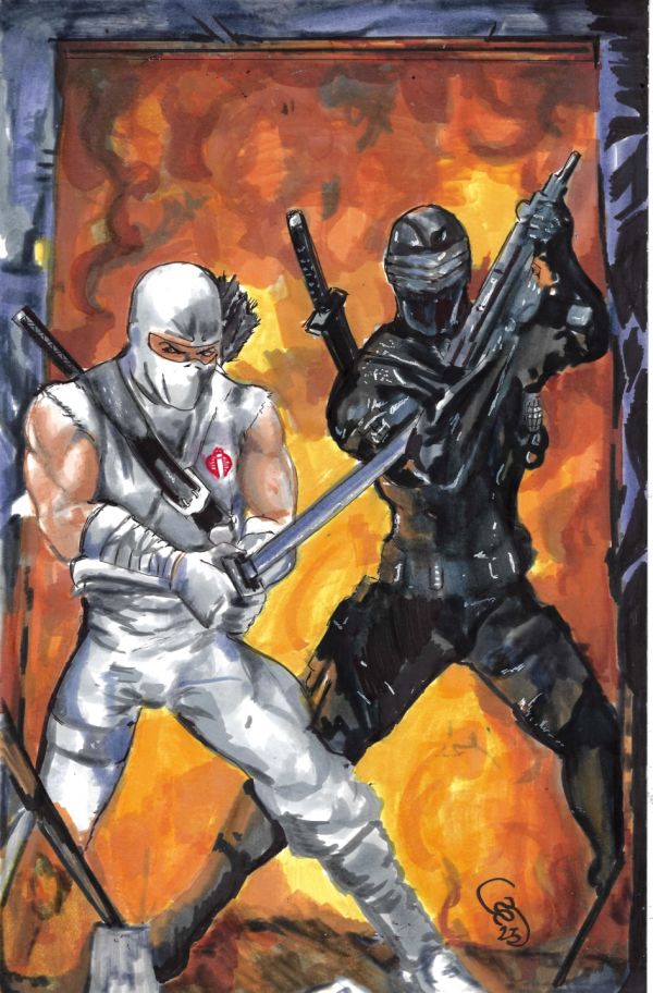 Image for Storm Shadow and Snake Eyes Pin Up