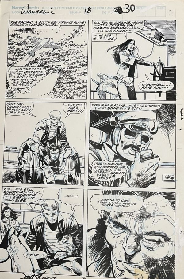Image for John Byrne Klaus Janson Wolverine 18 pg 30