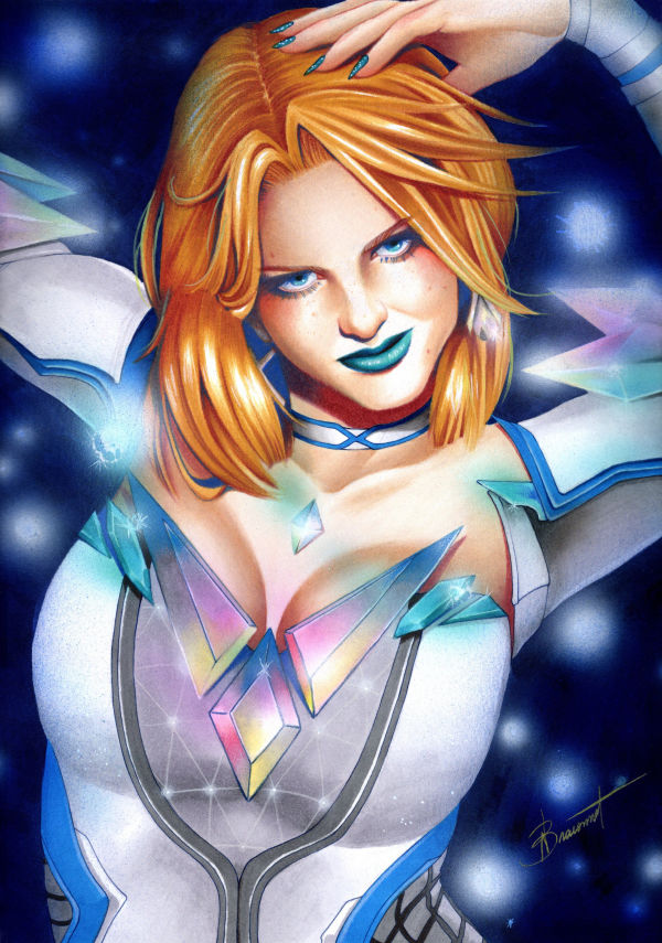 Image for Emma Frost - Marvel Rivals Tradicional and Original Art by Nathalie Braconnot