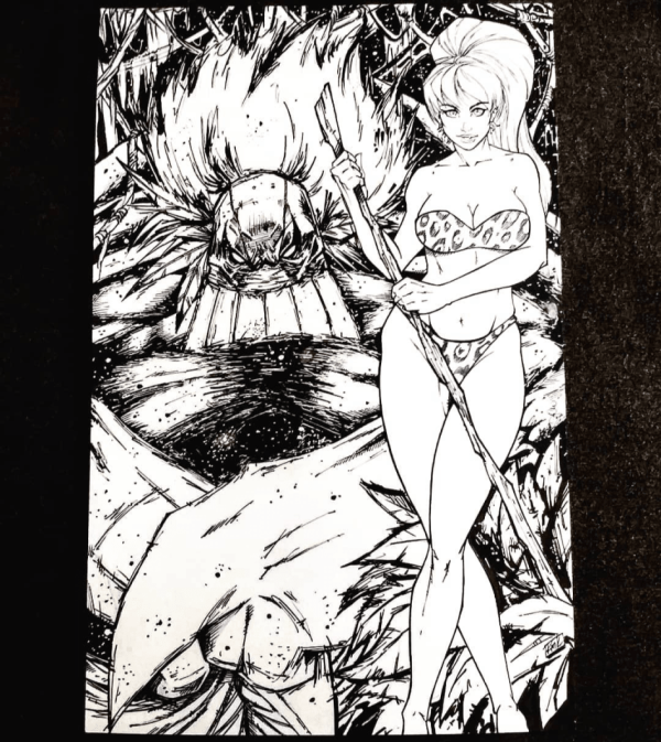 Image for 11x17 The Maxx and The Jungle Queen by Ryan Kincaid (Digital Blue Lines) and JD Correa (Inks)