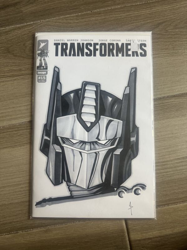 Image for Transformers #1 Optimus Prime Sketch Cover