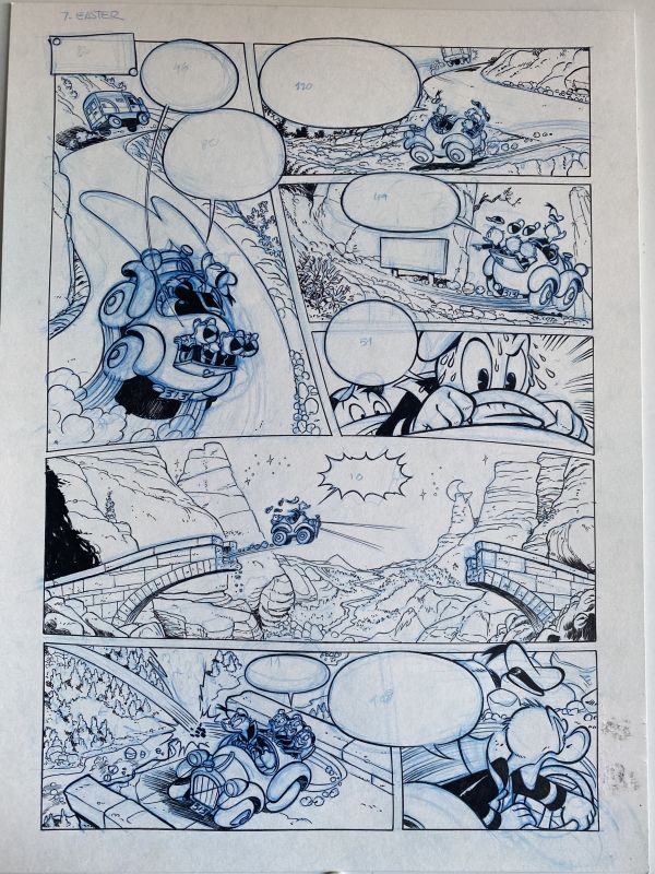Image for Donald Duck Original Comic Art Page