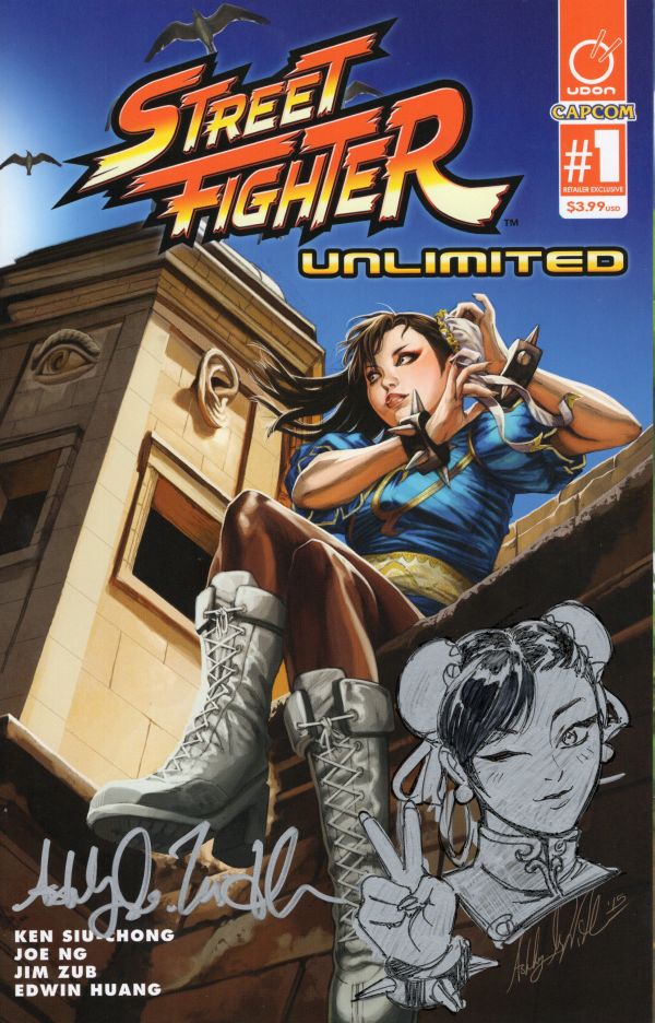 Image for Street Fighter Unlimited #1 AOD Collectables Variant Remarked & Signed