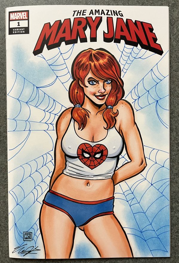Image for Mary Jane Watson sketch cover by Tim Shinn