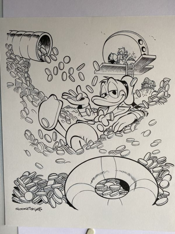 Image for Scrooge McDuck  and Donald Duck Cover Art by Paco Rodríguez
