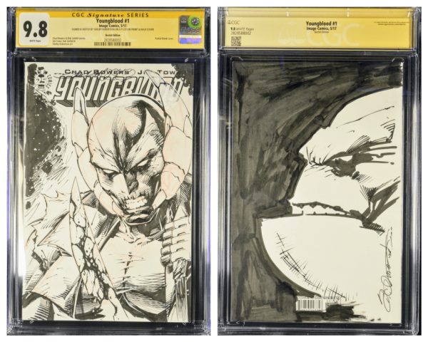 Image for Youngblood 1 Blank Cover Variant by Shelby Robertson CGC 9.8