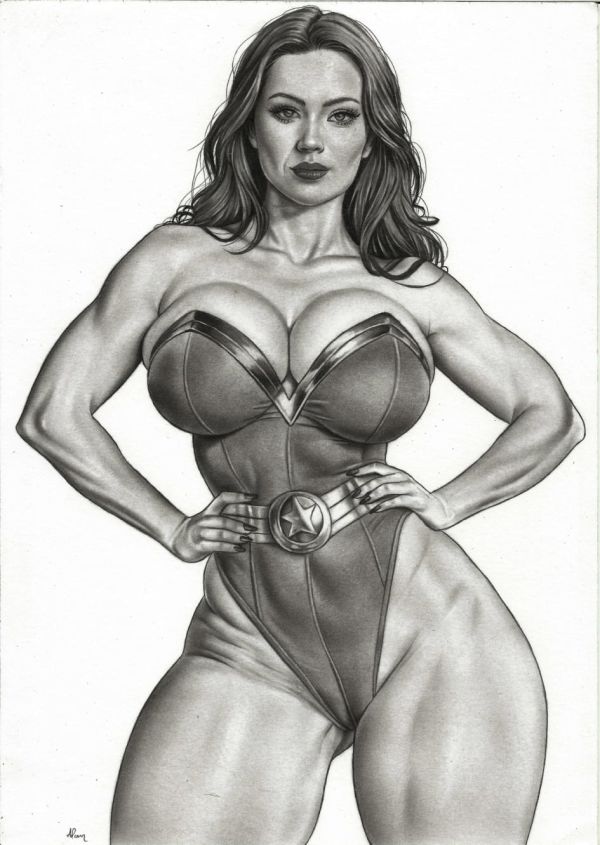 Image for Wonder Woman Pencil Illustration 9x12