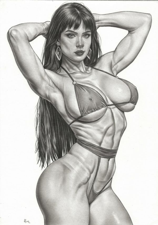 Image for Vampirella Pin-Up Pencil Illustration