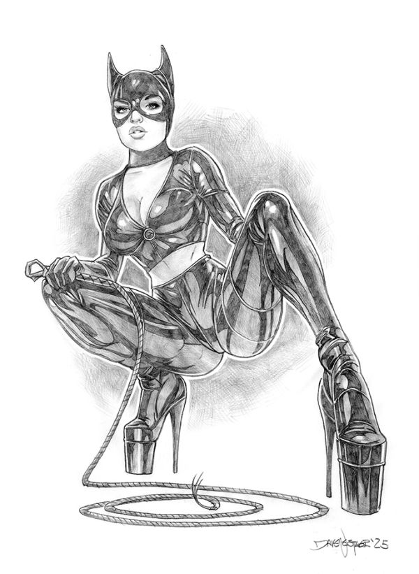 Image for Catwoman original 9x12" pencil sketch from Dave Nestler