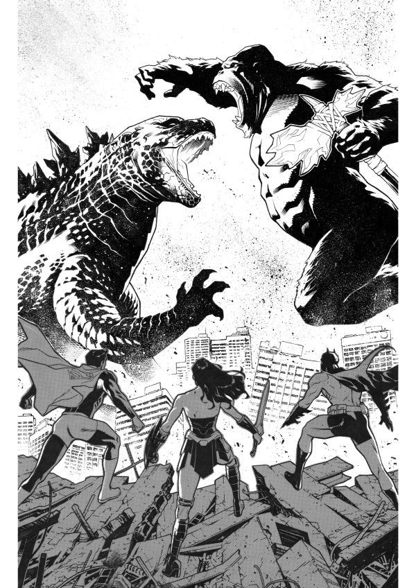 Image for Justice League vs. Godzilla vs. Kong #4 Variant Cover Original Art by Jorge Molina