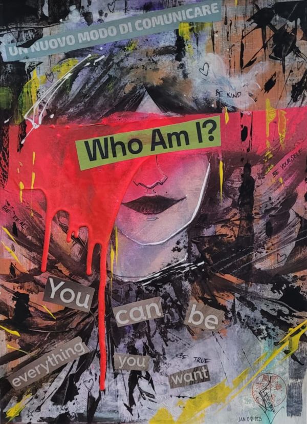 Image for Who Am I Mixed Media Art