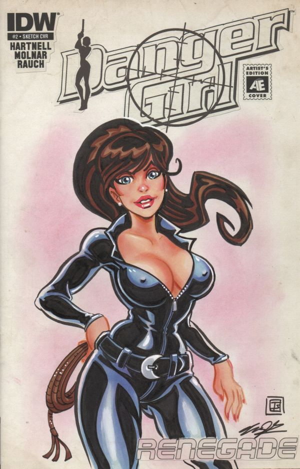 Image for Danger Girl Sydney Savage sketch cover by Tim Shinn
