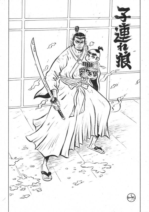 Image for Lone Wolf & Cub  illustration by Bruno Seelig