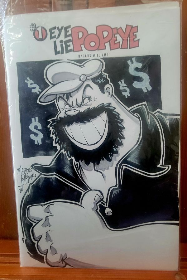 Image for EyeLie Popeye #1 Bluto Sketch + Inked Cover