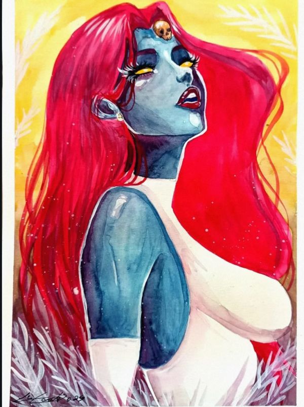 Image for Mystique 9"12 watercolor 