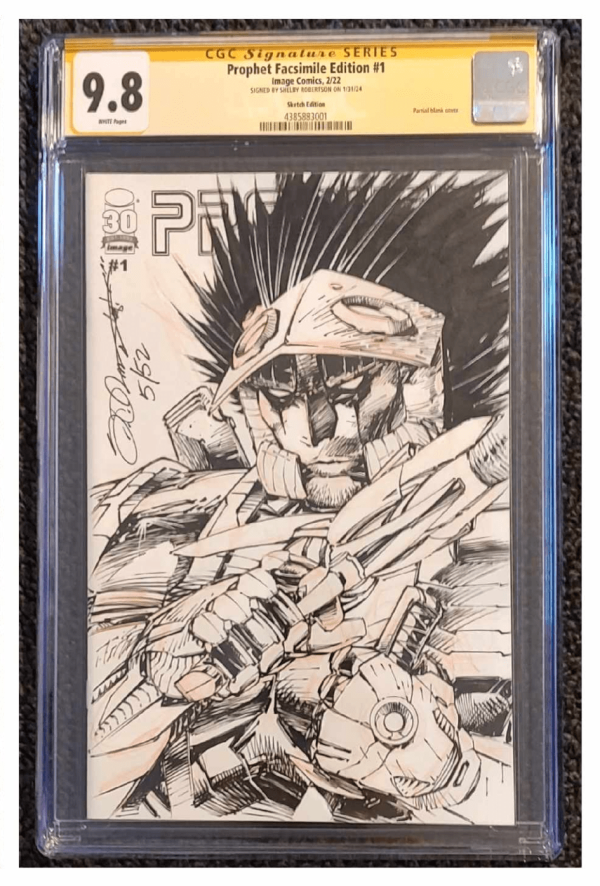 Image for Prophet 1 Blank Cover Variant by Shelby Robertson CGC 9.8 - Prophet 