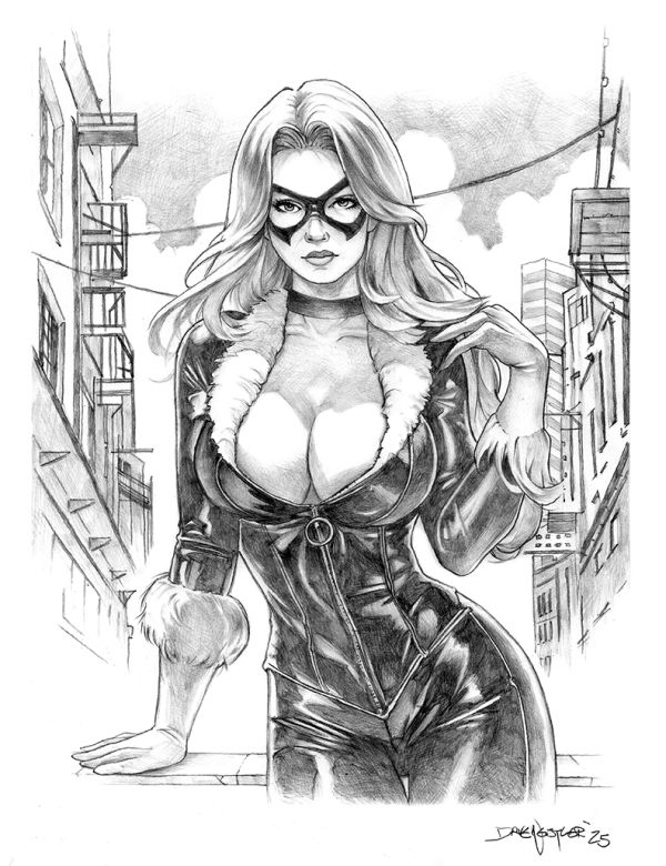 Image for "Black Cat" original pencil sketch from Dave Nestler
