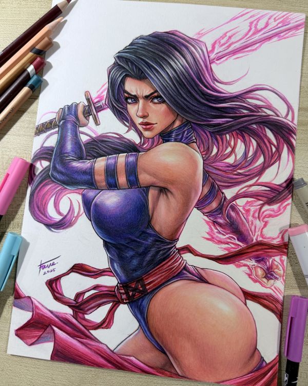 Image for Psylocke - A4(8.3 x 11.7)