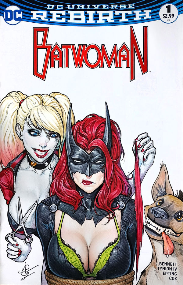 Image for Batwoman and Harley Quinn Sketch Cover