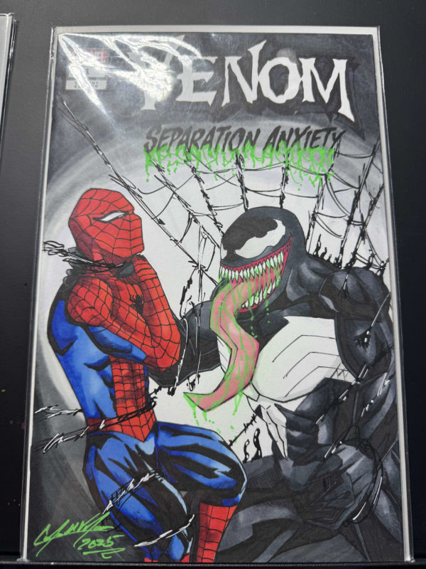 Image for Spider-Man vs Venom Sketch Cover