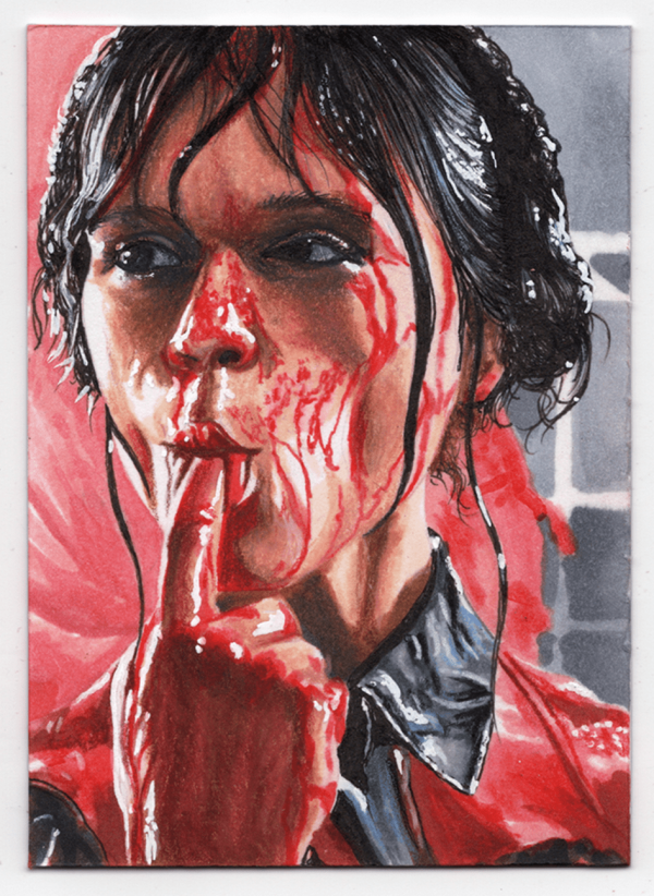 Image for Jenna Ortega as Wednesday Adams Sketch Card