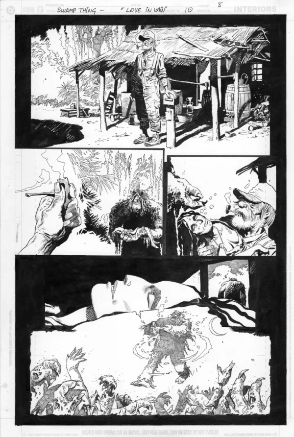 Image for Swamp Thing - Love in Vain #10 page 08 by Enrique Breccia