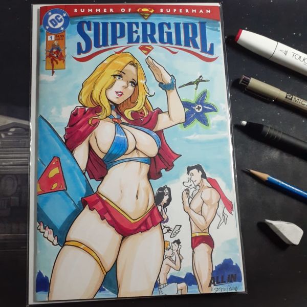Image for Supergirl Sketch Cover Bathing Suit Edition
