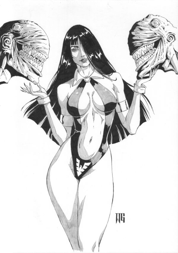Image for Vampirella Ink amazing original art by the Famous Walter Geovani