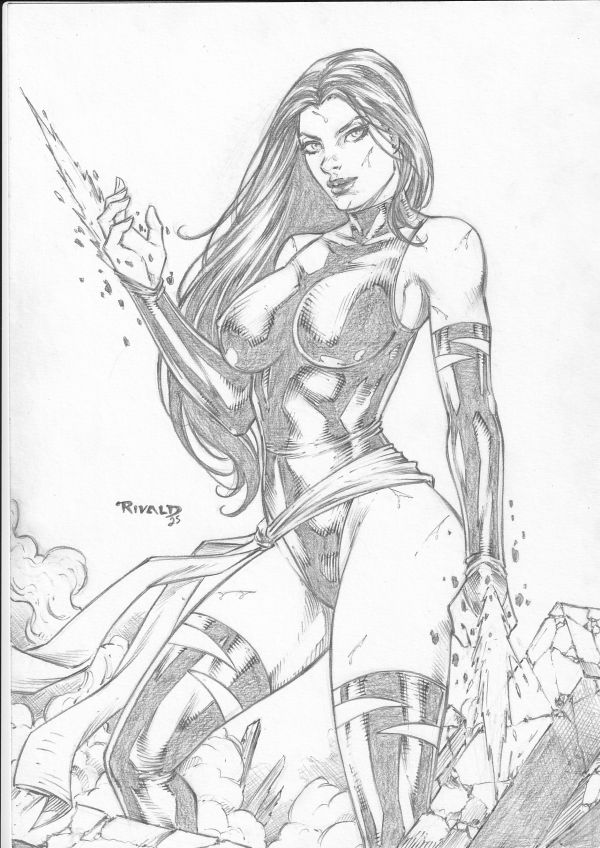 Image for Psylocke A4 Art by Rivald