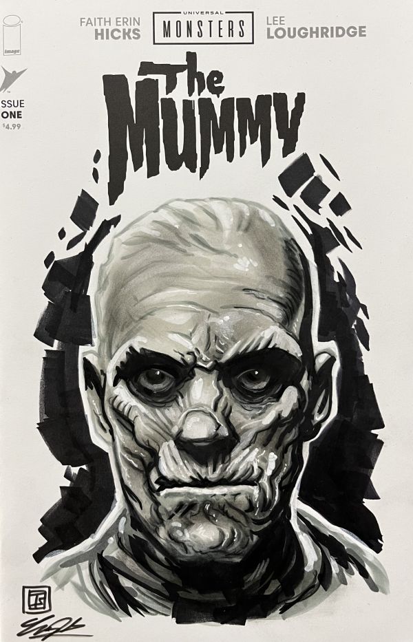 Image for Universal Monsters The Mummy sketch cover by Tim Shinn