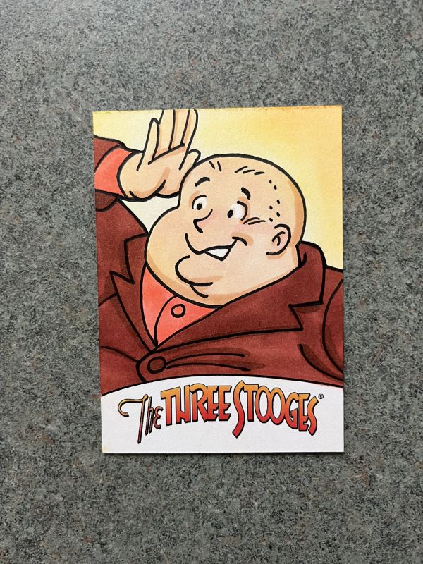 Image for RRParks Three Stooges Curly Howard sketch card by Tim Shinn